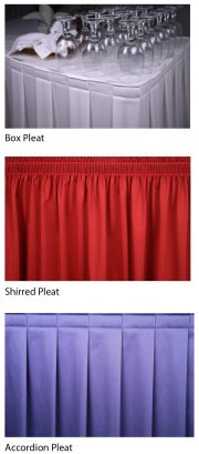 Table Skirting Styles